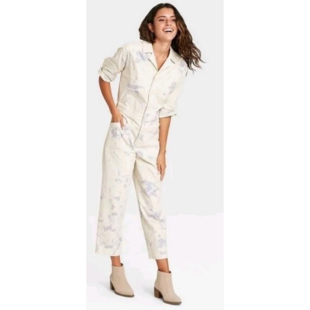 Universal Thread Puff 3/4 Sleeve Boiler Suit